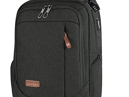 “Powerful Laptop Backpack: 17.3 Inch, USB Charging, Water-Repellent – Ideal for Business/College!”
