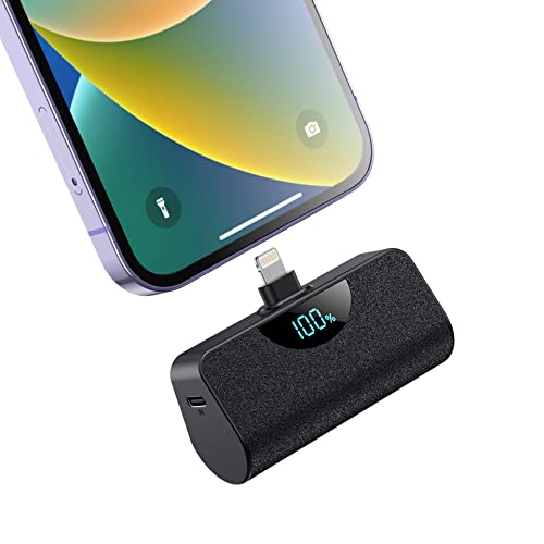 “Super-Fast 15W PD Charger: Compact, Smart LCD Power Bank for iPhone 14/13/12/11”