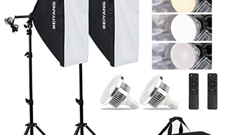 Enhance Your Photography: 20×28 Softbox Kit + 85W LED Light!