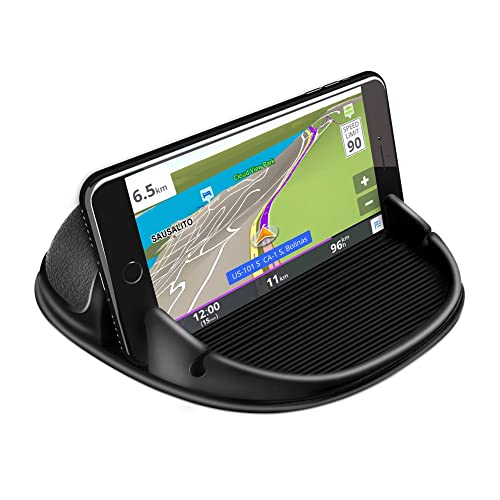 “Secure Car Phone Mount: Slip-Free Silicone Pad for Dashboards, Compatible with iPhone, Samsung, Android & GPS Devices”