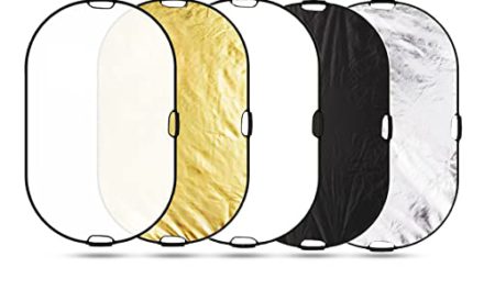 “Capture Stunning Light: Selens Oval Reflector – 5-in-1 Tool”