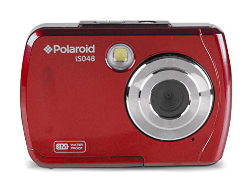Capture the Moment: Polaroid IS048 – Portable Waterproof Action Camera (Red)