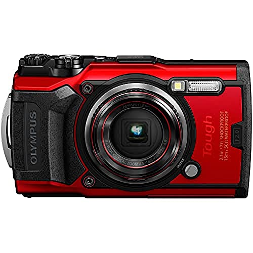 “Capture Stunning Underwater Moments: Olympus TG-6 Red – Waterproof, Freeze-proof, 4K Video”