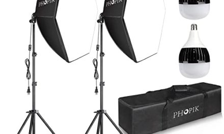 Supercharge Your Photography: PHOPIK Softbox Lighting Kit