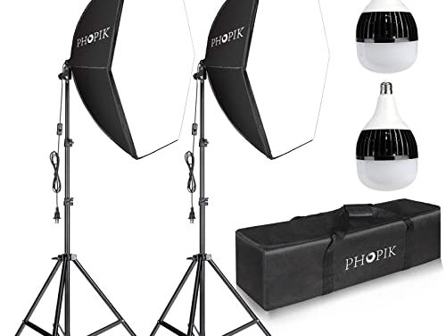 Supercharge Your Photography: PHOPIK Softbox Lighting Kit