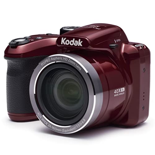 Capture Memories with Kodak AZ401RD Camera, Red