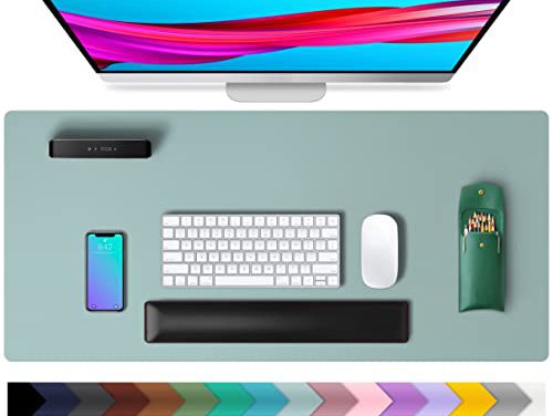 Protect and Enhance Your Desk with Non-Slip Leather Pad