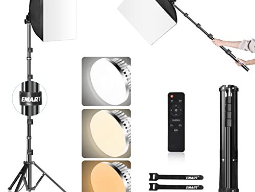 Professional Softbox Lighting Kit: Brighten Your Portraits and Videos