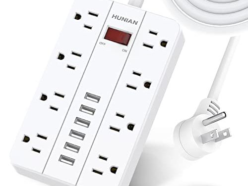 Ultimate Charging Station: 6 USB, 8 Outlets, Surge Protection