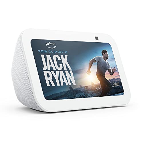 Unleash Enhanced Sound: Echo Show 5 (3rd Gen, 2023) | Smarter Display, Deeper Bass | Glacier White