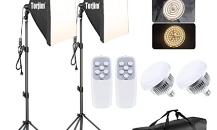 Capture Stunning Photos with Torjim Softbox Lighting Kit