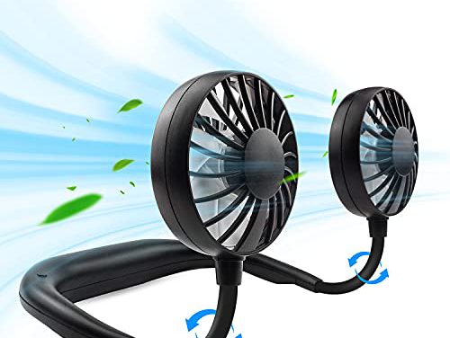 “Stay Cool on the Go: Rechargeable Neck Fan for Work, Travel, and More!”