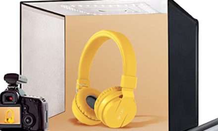 Portable Photo Studio with Powerful Lighting and 4 Background Options