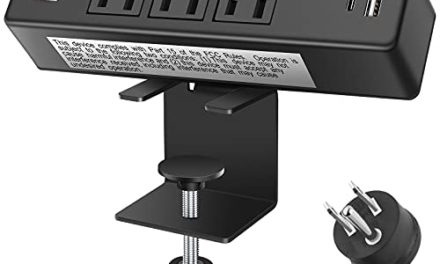 Powerful Desktop Clamp Power Strip with USB and Fast Charging