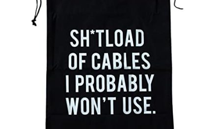 Men’s cable storage bag – tidy, stylish, and practical!