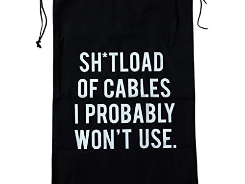 Men’s cable storage bag – tidy, stylish, and practical!