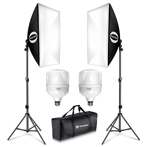 “Capture Stunning Moments: Tocoan Softbox Lighting Kit for Perfect Studio Shots!”