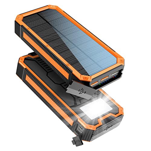 “Ultimate Solar Charger: Power On-the-Go with Fast Charging & Waterproof Flashlight”