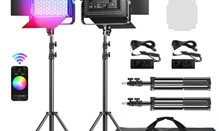“Ultimate RGB LED Video Light Kit: Control, Capture, and Create!”