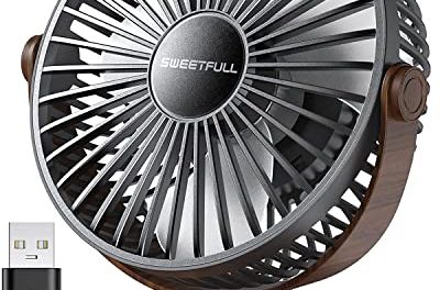 Powerful USB Desk Fan – Whisper-Quiet & Portable