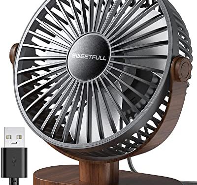 Powerful USB Desk Fan – Whisper-Quiet & Portable