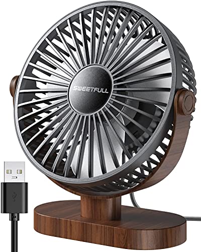 Powerful USB Desk Fan – Whisper-Quiet & Portable