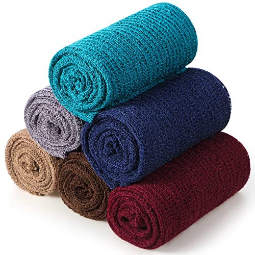 “Capture Adorable Moments: 6PCs Newborn Stretch Wraps Set”