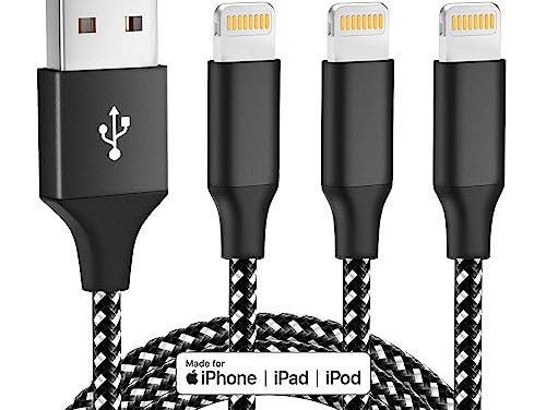 Certified Lightning Charger: Fast, Braided 10FT Cable for iPhone 14, 13, 12, 11 & More