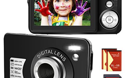 Capture Memories: High-Res Teen Camera, Zoom, 32GB SD, 2 Batteries