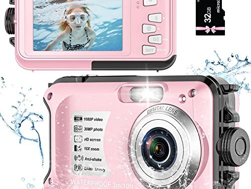 Capture Lifelong Memories: 30MP Waterproof Camera with 32GB Card