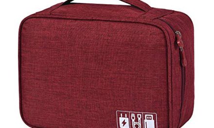 Portable Travel Cable Bag with Digital USB Gadget Organizer – Store Charger Wires and Accessories