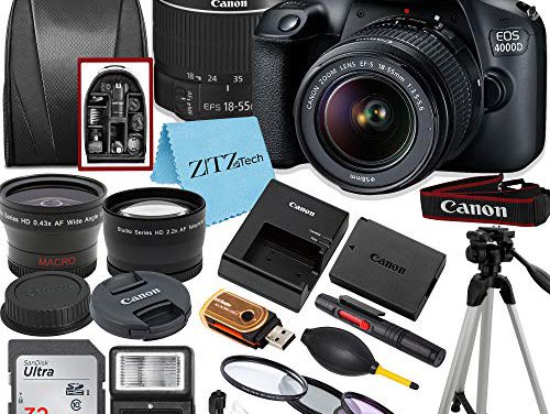 Capture stunning moments with Canon EOS T100/4000D DSLR Camera Bundle