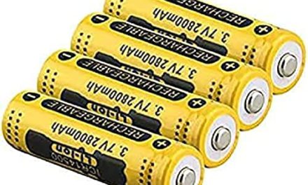 Powerful Rechargeable Battery for LEDs & Gadgets