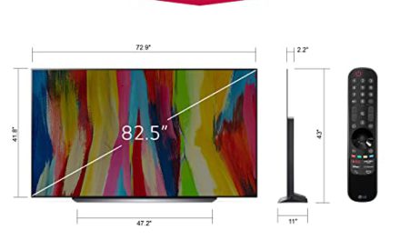 “Immerse with LG C2 Series 83″ OLED evo Smart TV: AI-Powered 4K Bliss!”