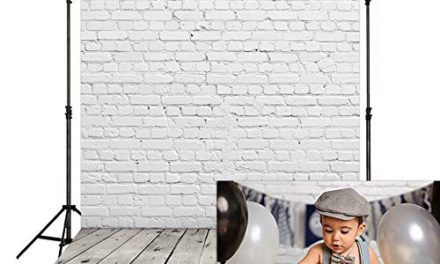 Capture Beautiful Newborn Photos with Allenjoy White Brick Wall & Wooden Floor Backdrop