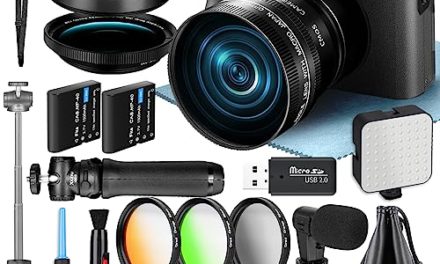 Capture Stunning Moments: G-Anica 4K Camera with Mic, WiFi & Tripod