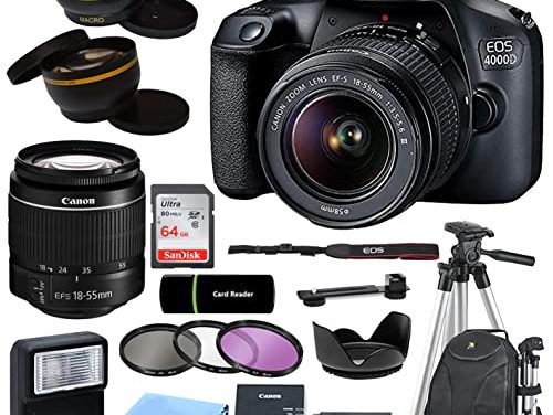 “Capture the Moment: Canon EOS 4000D Camera Bundle”