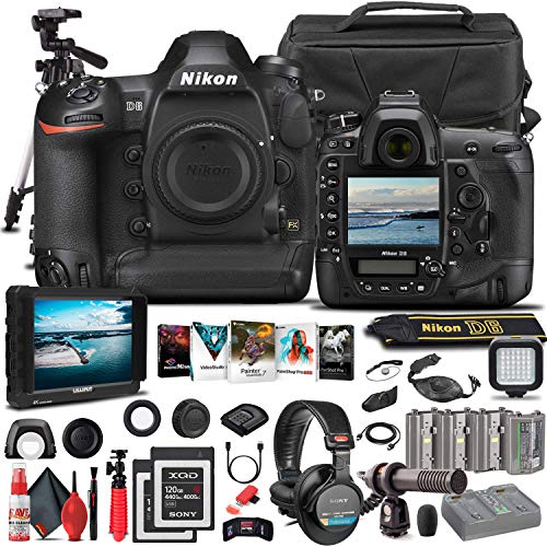 Upgrade Your Photography Gear: Nikon D6 DSLR Camera + 4K Monitor + XQD Cards + Accessories