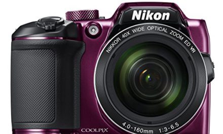 Capture Stunning Photos with Nikon COOLPIX B500 – 16MP, 40x Zoom, Wi-Fi – (Plum)