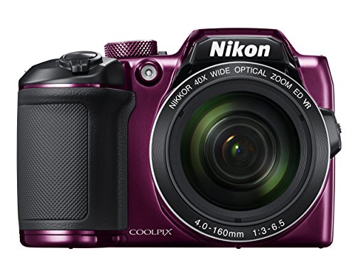 Capture Stunning Photos with Nikon COOLPIX B500 – 16MP, 40x Zoom, Wi-Fi – (Plum)