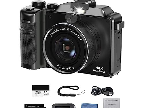 High-Performance Portable Camera: 48MP, 4K, 18X Zoom
