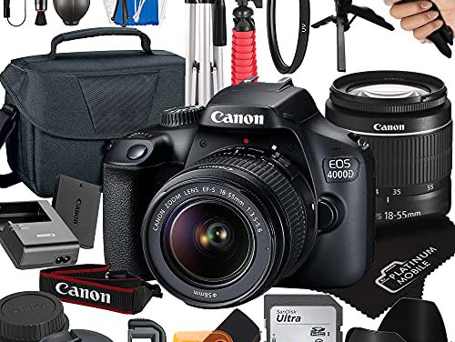 Get the Canon EOS 4000D / Rebel T100 DSLR Camera Bundle – Capture Memories with Style!