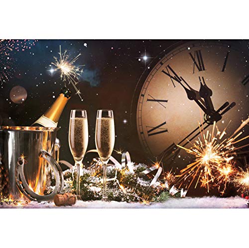 “Sparkling New Year: Vibrant Backdrop for Party Photography”
