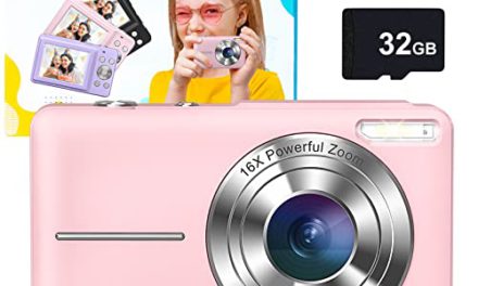 Shake-Free Kids Camera: FHD 1080P, 32GB Card Included