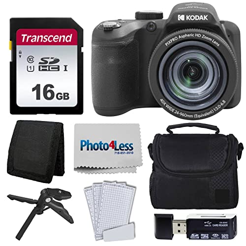 “Capture Memories: Kodak AZ405 Camera Bundle with 16GB Card & Accessories”