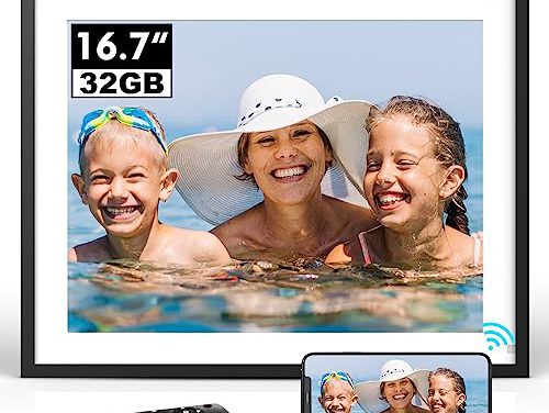 “Grandparents’ Dream: 32GB Extra-Large WiFi Picture Frame!”