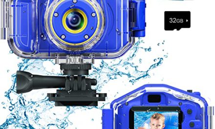 “Capture Underwater Adventures: DEKER Kids Waterproof Camera, Perfect Gift for Boys 3-12, Christmas, Birthday”