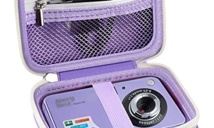 Protect Your Camera with Stylish Case – Compatible with Kaisoon/AbergBest/Sony/Canon – Includes SD Card & Cable – Purple