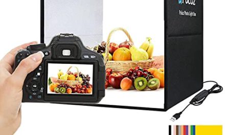 Capture Stunning Product Photos with OBEST Photo Light Box: 160 LEDs, Dimmable Lights, 12 Color Backgrounds