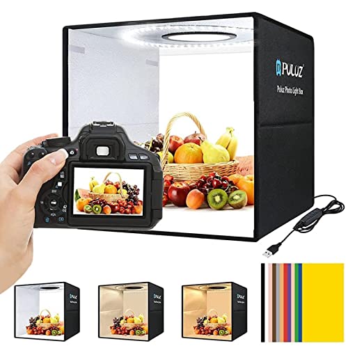 Capture Stunning Product Photos with OBEST Photo Light Box: 160 LEDs, Dimmable Lights, 12 Color Backgrounds